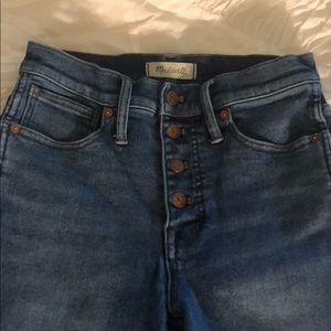 Madewell fly out button high rise size 26T